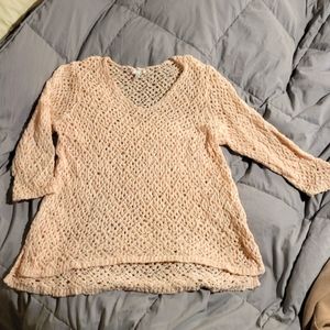 J Jill open knit sweater XL